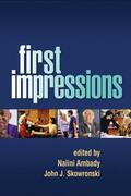 Ambady / Skowronski |  First Impressions | Buch |  Sack Fachmedien