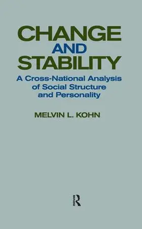 Kohn |  Change and Stability | Buch |  Sack Fachmedien
