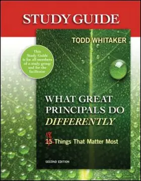 Whitaker / Zoul |  Study Guide: What Great Principals Do Differently | Buch |  Sack Fachmedien