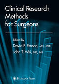 Penson |  Clinical Research Methods for Surgeons | eBook | Sack Fachmedien