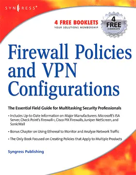 Lucas / Singh / Cantrell | Firewall Policies and VPN Configurations | Buch | 978-1-59749-088-7 | www.sack.de