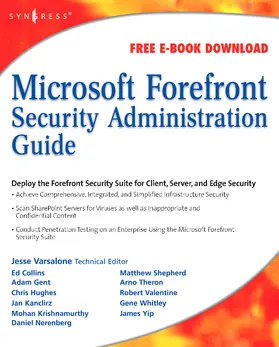Varsalone | Microsoft Forefront Security Administration Guide | Buch | 978-1-59749-244-7 | www.sack.de