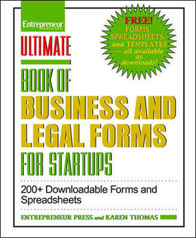  Ultimate Book of Business and Legal Forms for Startups: 200+ Downloadable Forms and Spreadsheets | Buch |  Sack Fachmedien