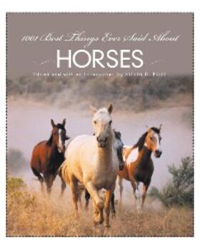 Price |  1001 Best Things Ever Said About Horses | eBook | Sack Fachmedien
