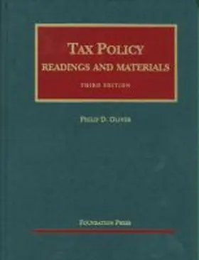 Oliver |  Readings and Materials on Tax Policy | Buch |  Sack Fachmedien