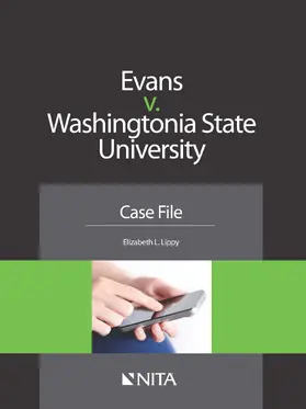 Lippy |  Evans v. Washingtonia State University: Case File | Buch |  Sack Fachmedien