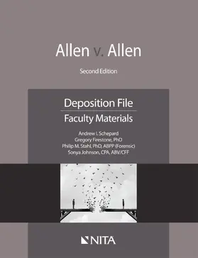 Schepard / Firestone / Stahl |  Allen V. Allen: Deposition File, Faculty Materials | Buch |  Sack Fachmedien