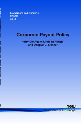 DeAngelo / DeAngelo / Skinner | Corporate Payout Policy | Buch | 978-1-60198-204-9 | sack.de