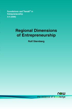 Sternberg |  Regional Dimension of Entrepreneurship | Buch |  Sack Fachmedien