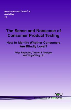 Raghubir / Tyebjee / Ying-Ching |  The Sense and Nonsense of Consumer Product Testing | Buch |  Sack Fachmedien