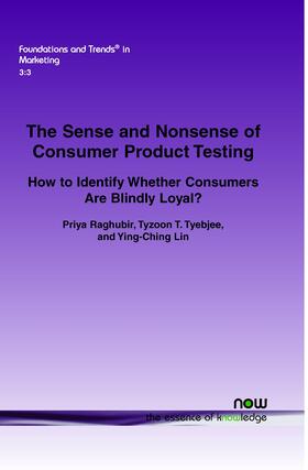 Raghubir / Tyebjee / Ying-Ching | The Sense and Nonsense of Consumer Product Testing | Buch | 978-1-60198-262-9 | sack.de