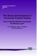 Raghubir / Tyebjee / Ying-Ching |  The Sense and Nonsense of Consumer Product Testing | Buch |  Sack Fachmedien