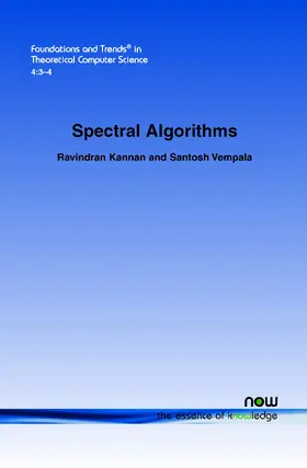 Kannan / Vempala |  Spectral Algorithms | Buch |  Sack Fachmedien