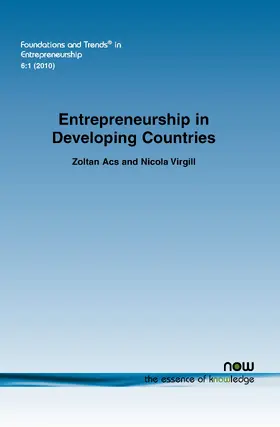 Acs / Virgill |  Entrepreneurship in Developing Countries | Buch |  Sack Fachmedien