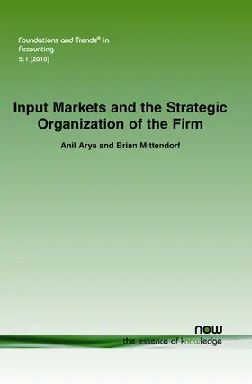 Arya / Mittendorf |  Input Markets and the Strategic Organization of the Firm | Buch |  Sack Fachmedien