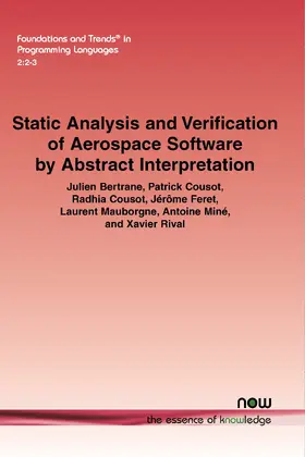  Static Analysis and Verification of Aerospace Software by Abstract Interpretation | Buch |  Sack Fachmedien