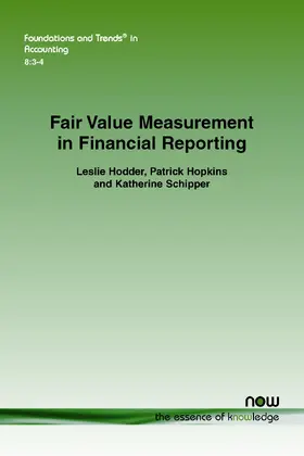 Hodder / Hopkins / Schipper |  Fair Value Measurement in Financial Reporting | Buch |  Sack Fachmedien