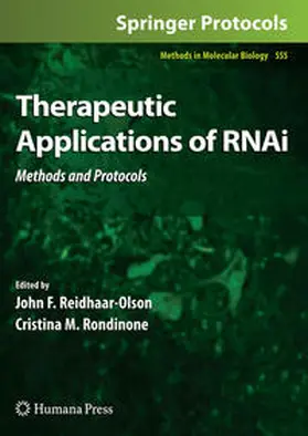 Reidhaar-Olson / Rondinone |  Therapeutic Applications of RNAi | eBook | Sack Fachmedien