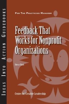 Clark | Feedback That Works for Nonprofit Organizations | E-Book | sack.de