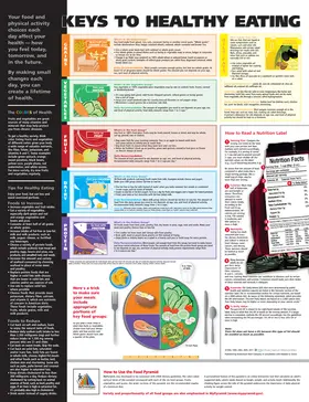  Keys to Healthy Eating Anatomical Chart | Sonstiges |  Sack Fachmedien
