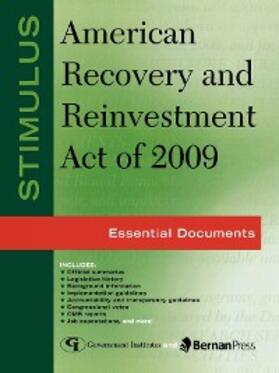 Government |  Stimulus: American Recovery and Reinvestment Act of 2009 | eBook | Sack Fachmedien