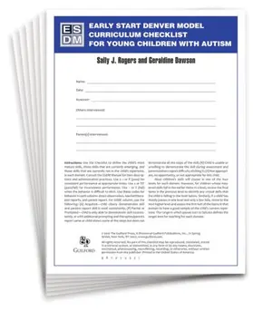 Rogers / Dawson | Early Start Denver Model Curriculum Checklist for Young Children with Autism | Medienkombination | 978-1-60623-633-8 | www.sack.de