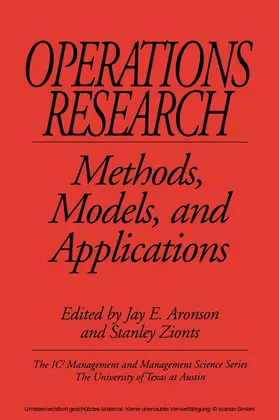 Aronson / Zionts |  Operations Research | eBook | Sack Fachmedien