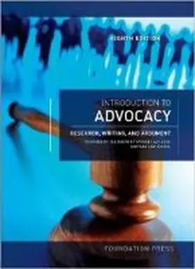 School |  Introduction to Advocacy: Research, Writing and Argument | Buch |  Sack Fachmedien