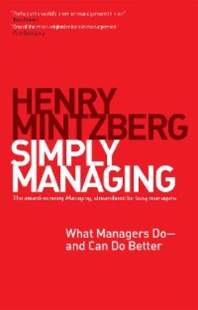Mintzberg |  Simply Managing | eBook | Sack Fachmedien