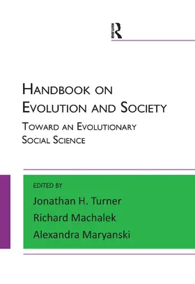 Maryanski / Machalek / Turner |  Handbook on Evolution and Society | Buch |  Sack Fachmedien