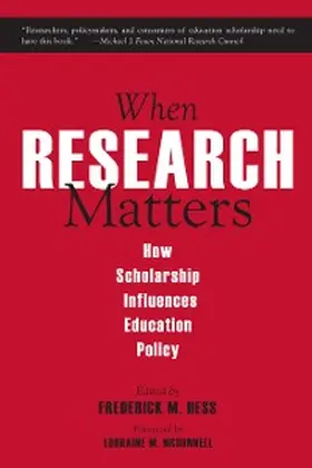 Hess |  When Research Matters | eBook | Sack Fachmedien