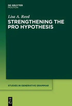 Reed | Strengthening the PRO Hypothesis | Buch | 978-1-61451-042-0 | sack.de