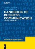 Rainer / Mautner |  Handbook of Business Communication | Buch |  Sack Fachmedien