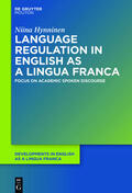 Hynninen |  Language Regulation in English as a Lingua Franca | Buch |  Sack Fachmedien