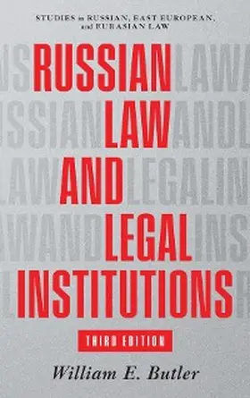 Butler |  Russian Law and Legal Institutions | eBook | Sack Fachmedien