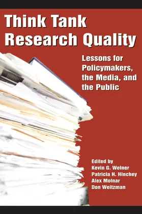 Welner / Hinchey |  Think Tank Research Quality | eBook | Sack Fachmedien