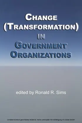 Sims |  Change (Transformation) in Government Organizations | eBook | Sack Fachmedien