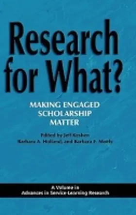 Keshen / Moely / Holland |  Research for What? Making Engaged Scholarship Matter (Hc) | Buch |  Sack Fachmedien