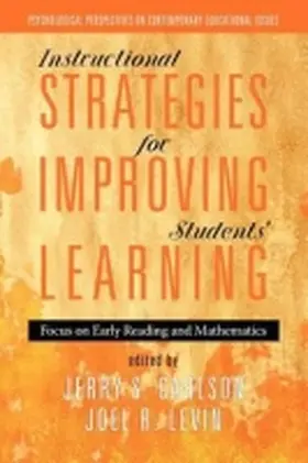 Carlson / Levin |  Instructional Strategies for Improving Students' Learning | Buch |  Sack Fachmedien