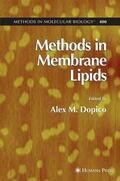 Dopico |  Methods in Membrane Lipids | Buch |  Sack Fachmedien
