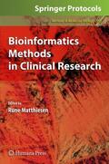 Matthiesen |  Bioinformatics Methods in Clinical Research | Buch |  Sack Fachmedien