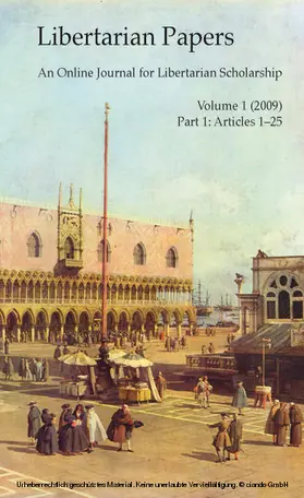 Kinsella |  Libertarian Papers, Vol. 1, Part 1 (2009) | eBook | Sack Fachmedien