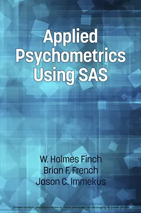 Finch / French |  Applied Psychometrics using SAS | eBook | Sack Fachmedien