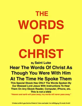 Procopio |  THE WORDS OF CHRIST By St Luke | eBook | Sack Fachmedien