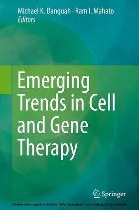 Danquah / Mahato | Emerging Trends in Cell and Gene Therapy | E-Book | www.sack.de