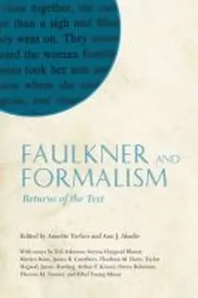 Faulkner and Formalism | Buch | 978-1-62846-065-0 | www.sack.de