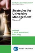King / Munoz |  Strategies for University Management, Volume II | Buch |  Sack Fachmedien