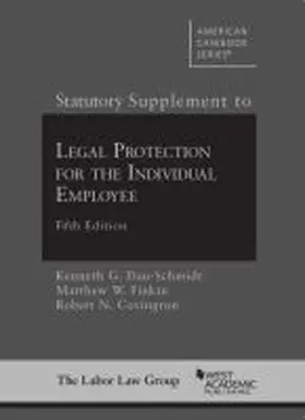  Statutory Supplement to Legal Protection for the Individual Employee | Buch |  Sack Fachmedien