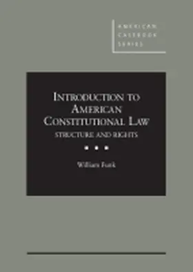 Funk |  Introduction to American Constitutional Law | Buch |  Sack Fachmedien