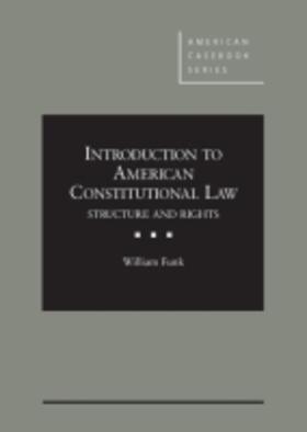 Funk | Introduction to American Constitutional Law | Buch | 978-1-63459-515-5 | sack.de